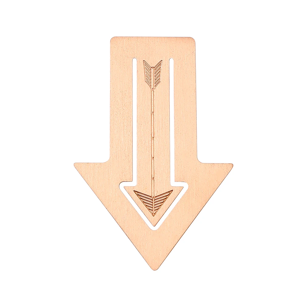 

Creative Arrows Bookmark Rose Gold Metal Page Marker Bookmark for Reading Lovers Students School Stationery Supplies