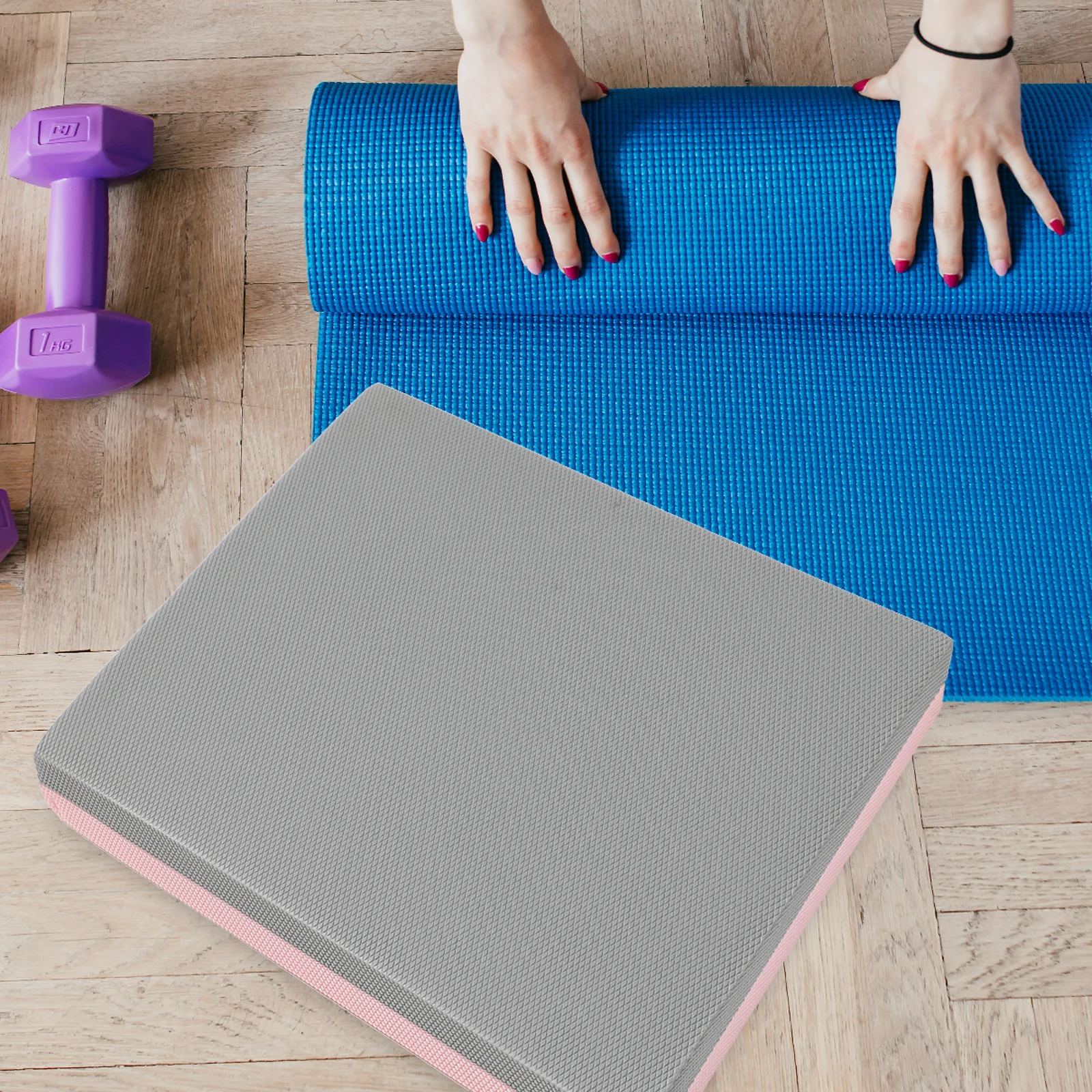 

Balance Training Pad Anti-Slip Yoga Mat Soft Cushion For Pilates Exercise Stability Floor Mat Multi-Function Kneeling