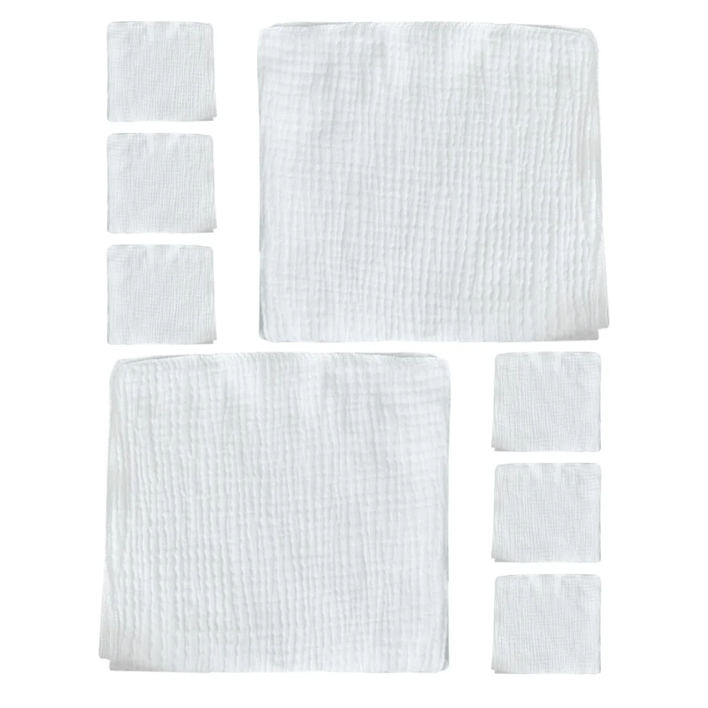 8 قطع حفاضات قطنية ناعمة قابلة للتنفس حفاضات أطفال من القماش لحديثي الولادة والرضع وسائد تدريب قابلة لإعادة الاستخدام وقابلة للغسل #3