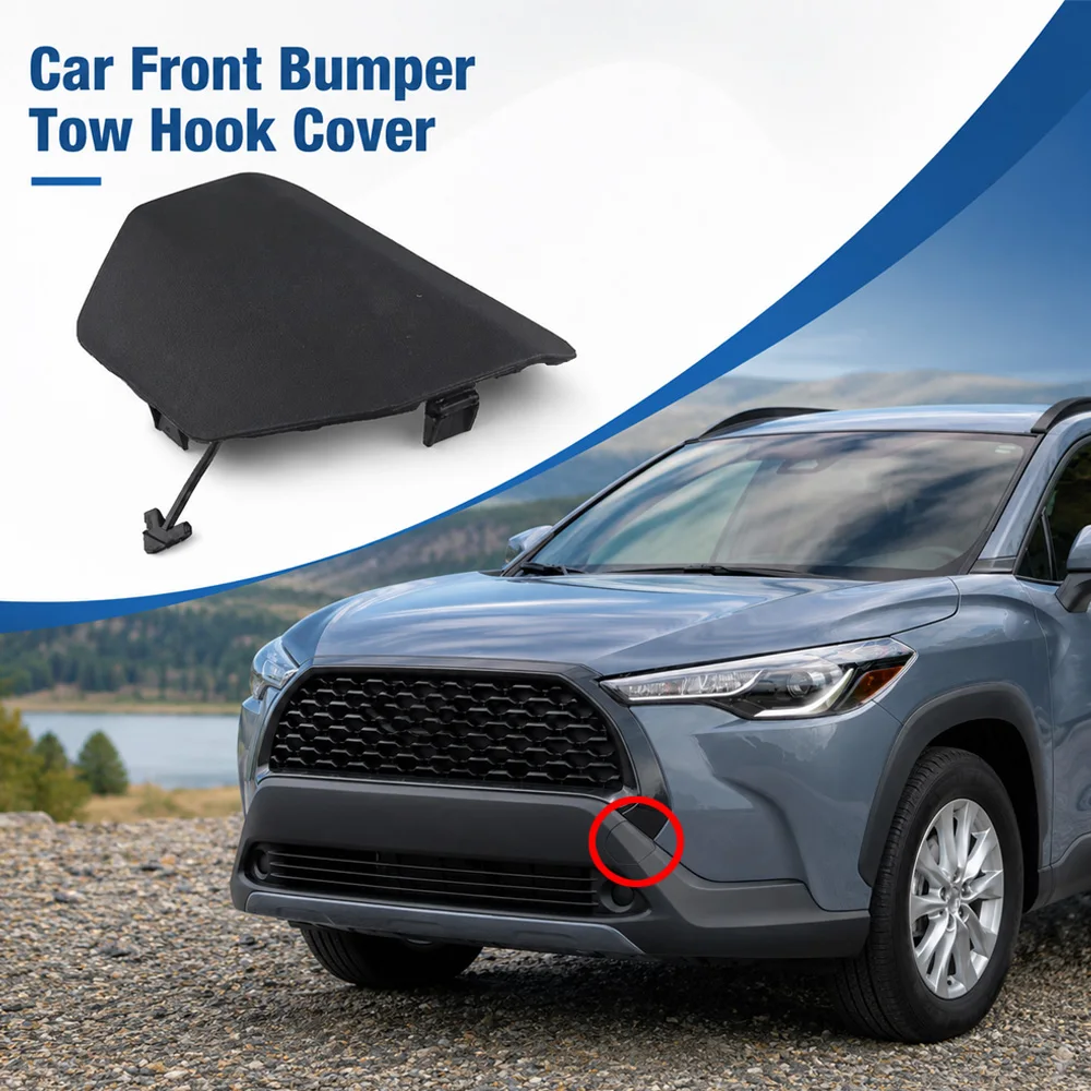 For Toyota Corolla Cross US Version 2022 2023 2024 Car Front Left Bumper Tow Hook Cover Cap 53128-0A060, 53128-0A040, 531280A040