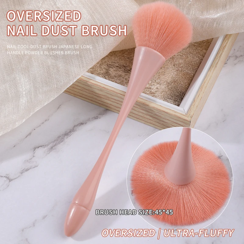 Escova de pó para unhas, ferramentas de manicure, acessórios, produtos, coisas, estilista técnico, arte de unha, pó espanador