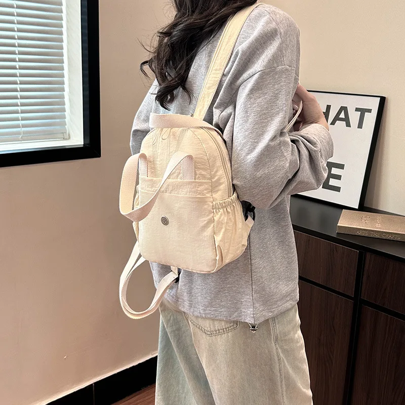Women's Backpack Simple Fashion Casual Backpacks All Match Shoulder Bag Large Capacity Crossbody Bags Colorful Small Bag