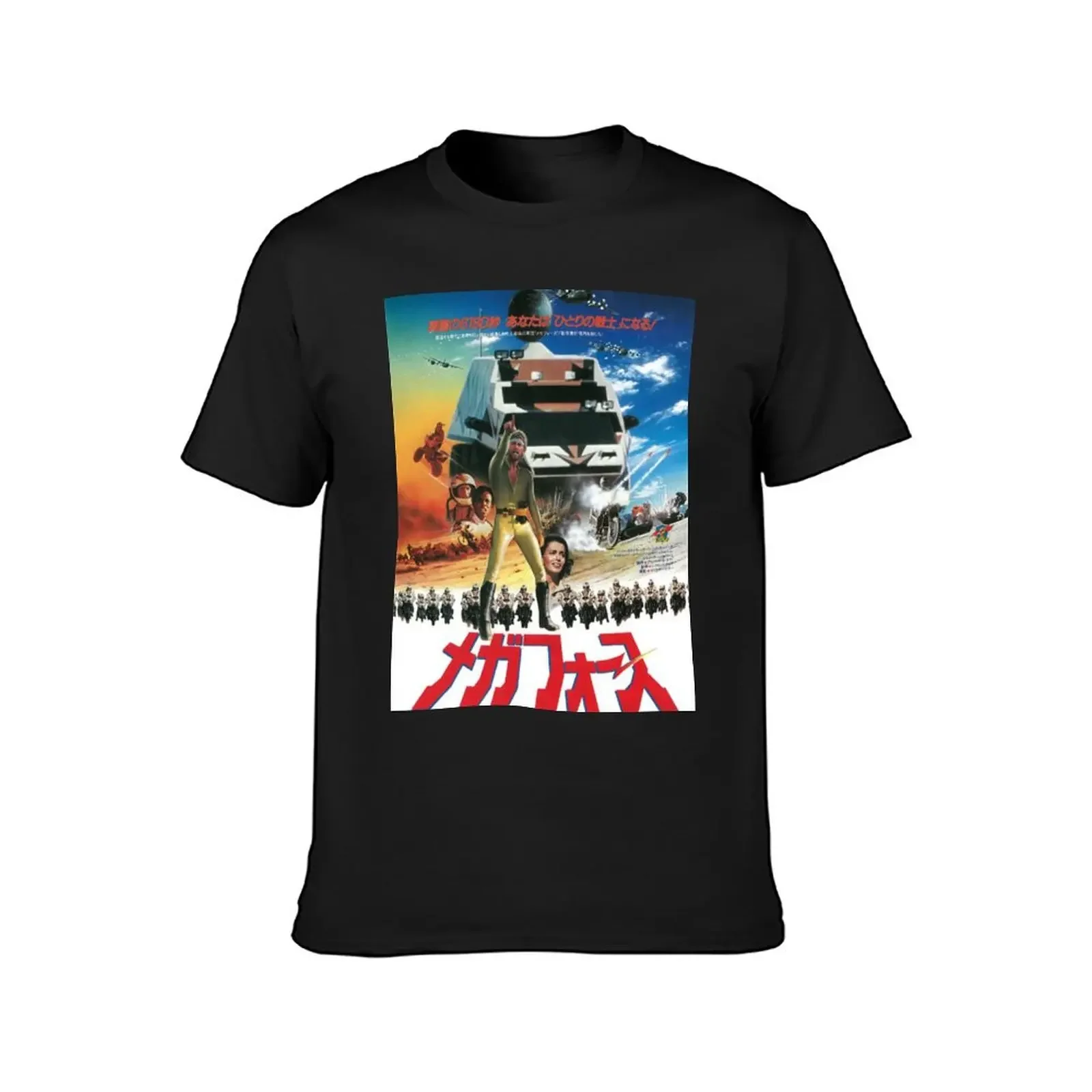 Megaforce T-Shirt anime figures blacks mens graphic t-shirts