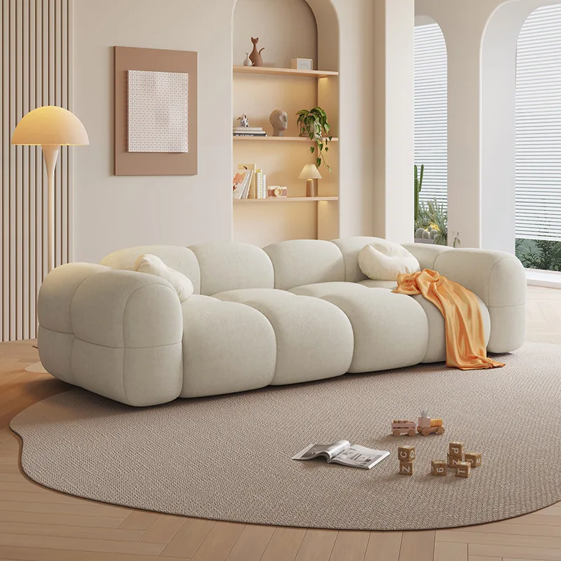 

Modern High-End Custom Velvet Cat-Resistant Living Room Apartment Sofa Set