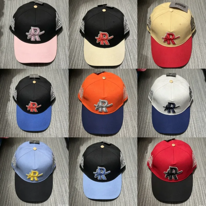 2026 New Arrival Rough Play Unisex Streetwear Snapback Hat Assorted Colorways R Star Embroidered Casual Baseball Cap