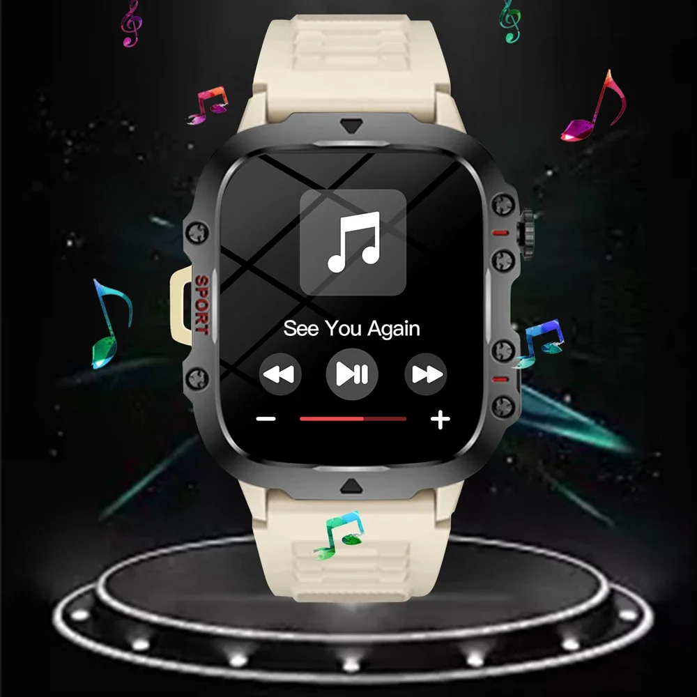 H19 Smartwatch Bluetooth Call ECG Heart Rate Detection Flashlight Compatible Android IOS Outdoor Men Women Sports Smart watch