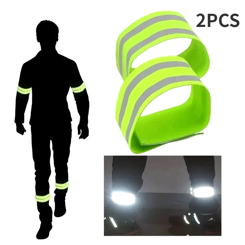 Reflect Straps for Night Walking Cycling Running Safety Reflector Tape Reflective Bands for Wrist Arm Ankle Leg High Visibility