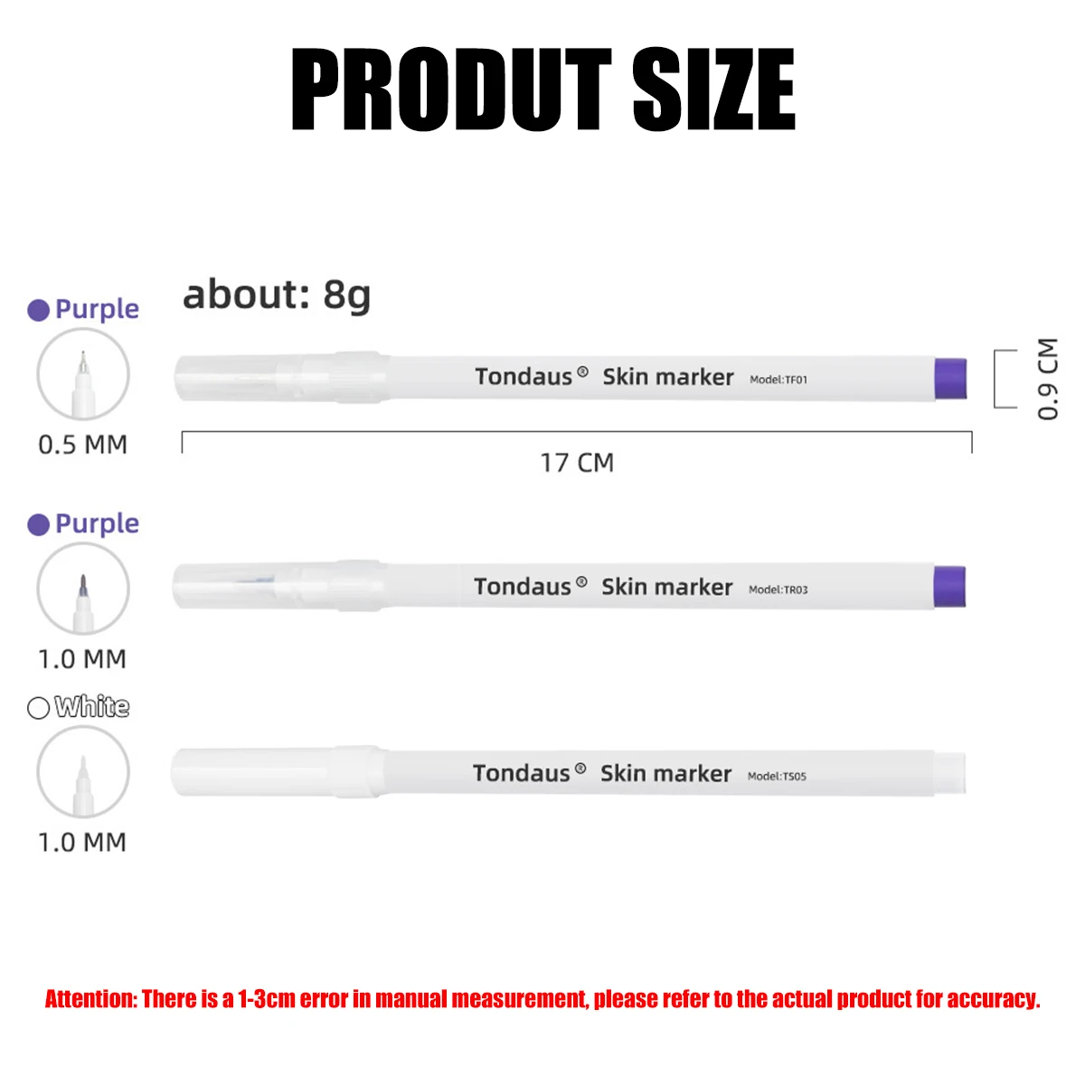 1Pcs Skin Marker Pen Sterilized Package With Ruler Eyelash Extension Tool For Tattoo Piercing Scribe Skin Marker Accessories