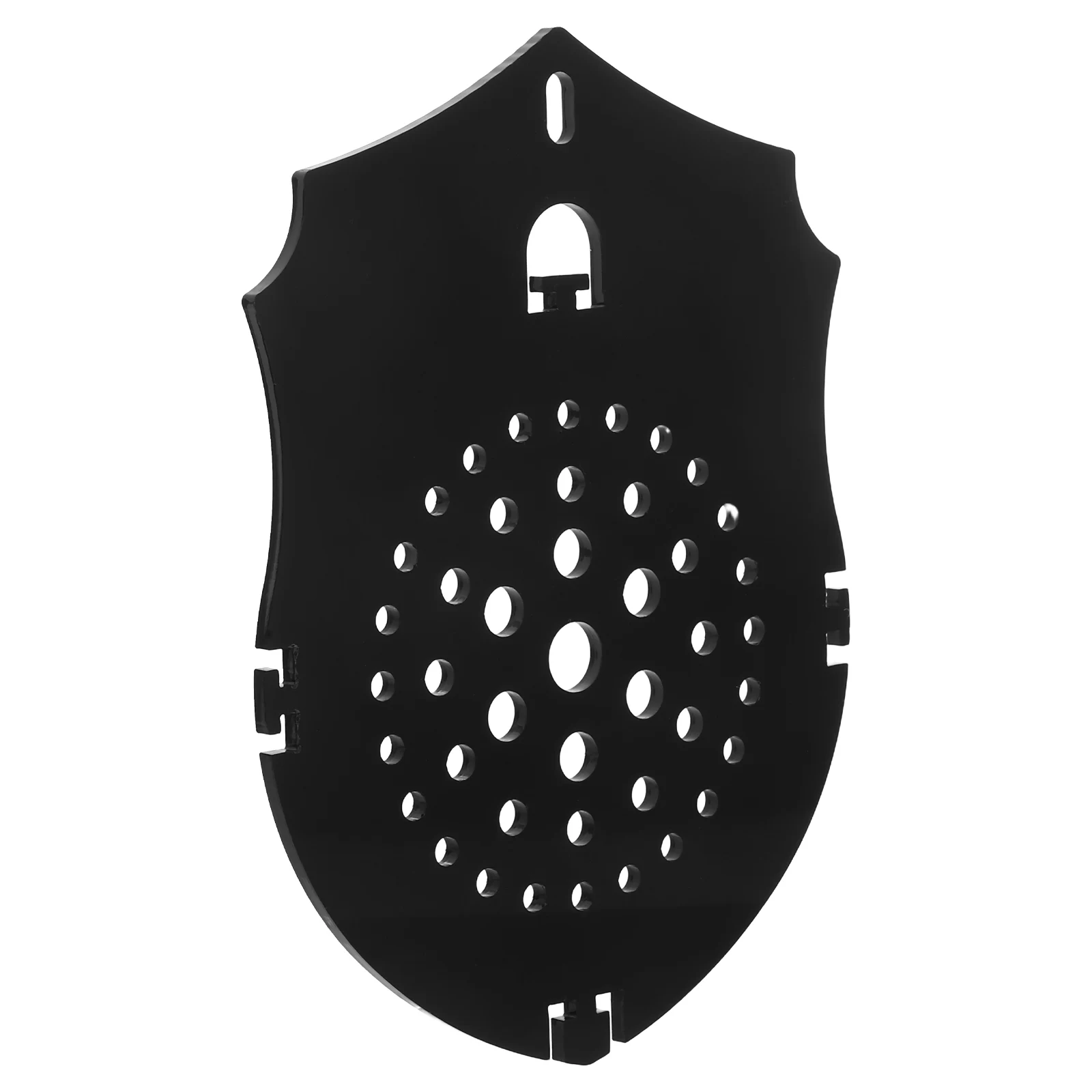 

Staghorn Fern Planting Board Indoor Holder Black Acrylic Wall Mount Hanging Planter Home Decor Fern Shield Shaped Durable