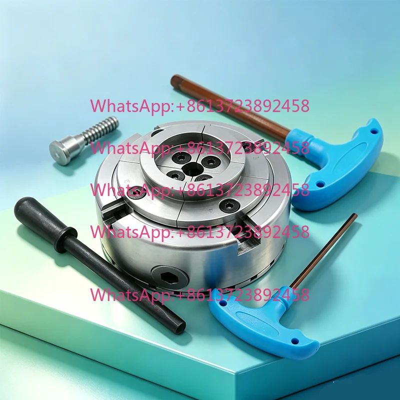 4 Jaw Self-Centering Wood Lathe Scroll Chuck KP96 KP125 Wood Turning Lathe Chuck M33 M40 for Woodworking Lathe Machine