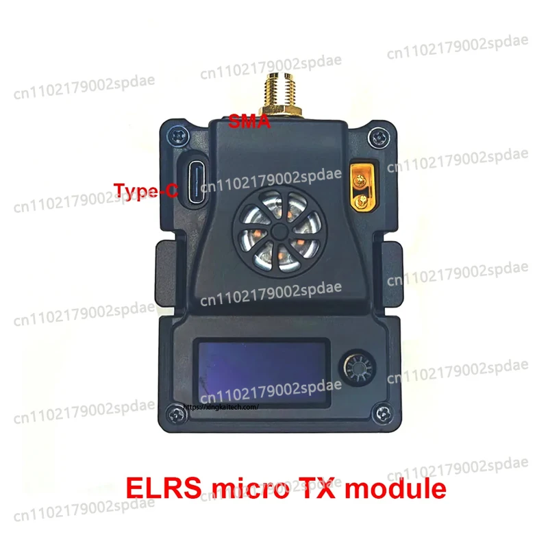 Mini ELRS 433TX Transmitter Long Range High Frequency Head Transmitter Module 433MHz Signal Strong 360-560MHz Optional for Drone