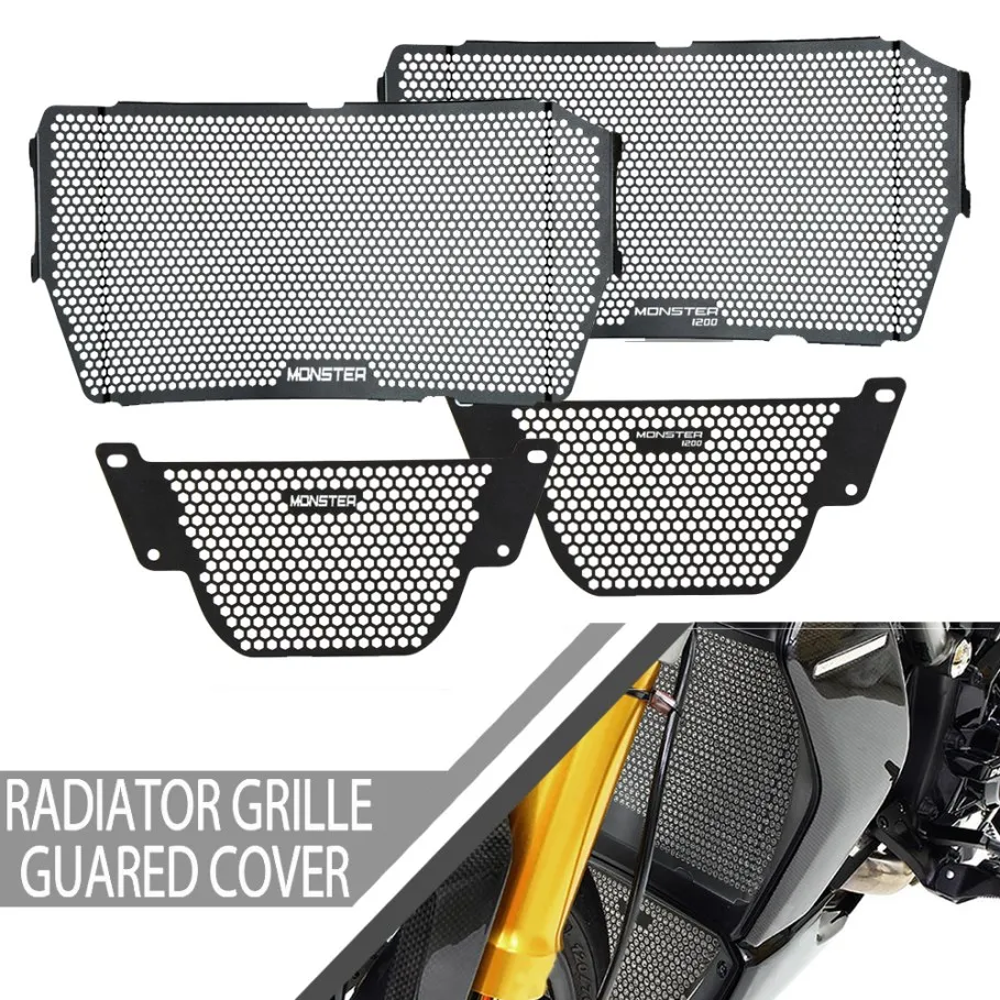 Motorcycle FOR Ducati Monster 1200/S/R 2013-2020 19 Radiator Grille Guard Cover Oil Cooler Guard Monster1200 MONSTER1200 MONSTER