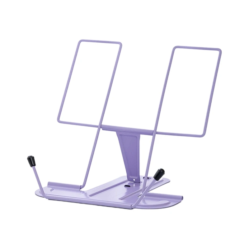 Adjustable Book Holder Kitchen Metal Page Clips Portable Textbooks Holder Stand for Reading Hands