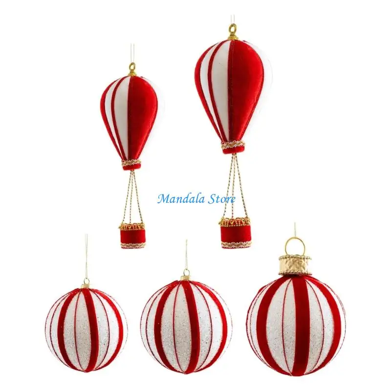 

U2JC Recyclable Christmas Decoration Foam Ball With Red White Color For Holiday Setting