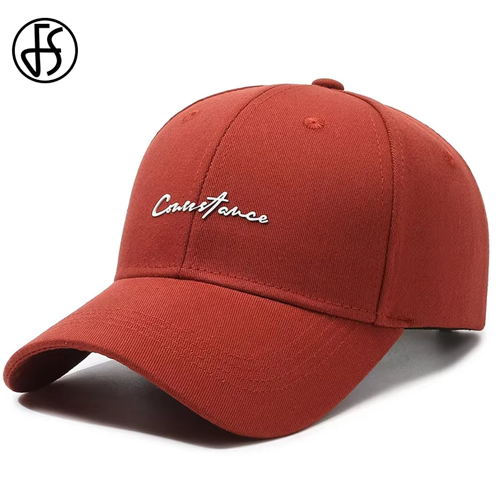 

FS Luxury Brown Orange Small Letter Baseball Cap For Men Brand Summer Women Hats Vintage Street Trucker Caps Gorras Hombre 2025