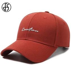 FS Stylish Orange Red Baseball Cap For Men Luxury Brand Small Letter Women Trucker Hat Streetwear Hip Hop Caps Gorras Hombre