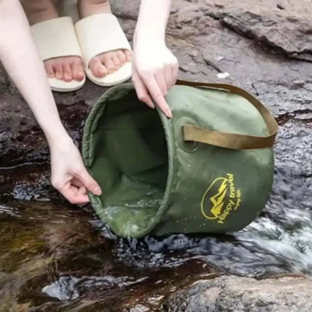 

Collapsible Car Folding Bucket Plastic Portable Camping Foldable Sink Large Capacity Thickened Car Wash Bucket Gardening