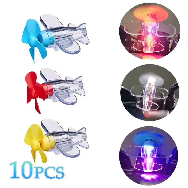 1-10PCS Motorcycle Propeller Bicycle Motorbike Handlebar Decoration Wind Powered Airplane Broken Wind Cycling Riding Accessories