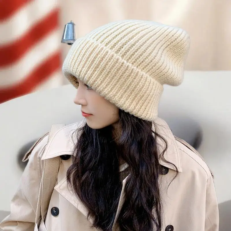 1 قطع أزياء الشتاء القبعات الدافئة للنساء عارضة التراص محبوك بونيه قبعات الرجال القبعات بلون الهيب هوب تسلق الجبال وشاح