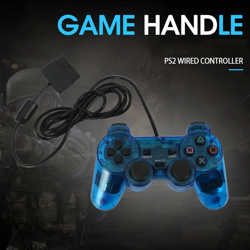 Mando de conexión con cable para PS2, Joystick para PS2/PSX, 1 piezas