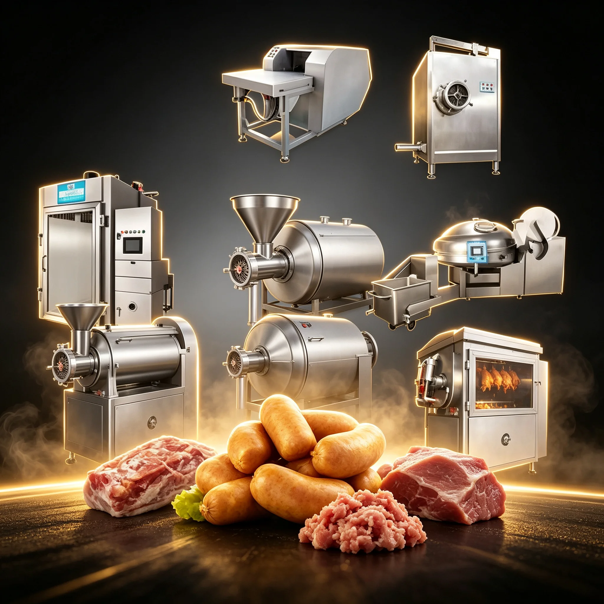 Custom Capacity Sausage Fabrication Machinery For Startup Meat Enterprise Launch Sausage Production Business