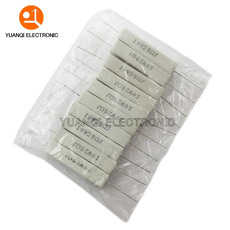 

200PCS 10W 5% Cement Resistor Power Resistance 0.1R-10K 1R 10R 100R 0.5 1 1.5 2.2 8.2 10 12 22 47 68 100 150 1.2K 2.2K ohms