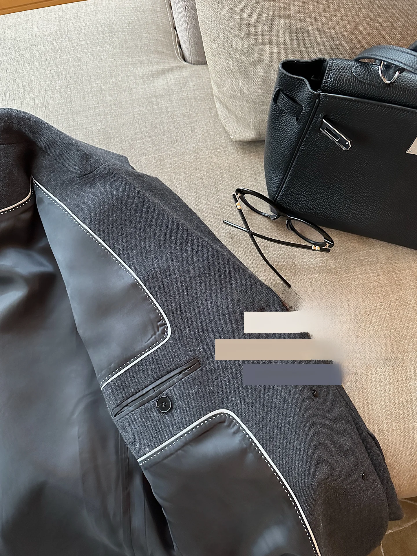 

High Quali Bla Label Oversize Woolen Suit Casual Sle Long Sve Women's Jaet Premium 00 Woolen Coat for Daily Use