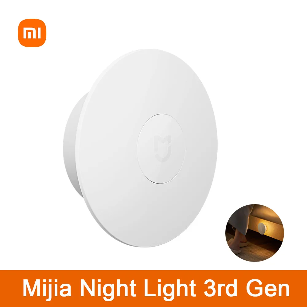 

Ночной светильник Xiaomi Mijia 3-го поколения, 600 мАч, 2 уровня яркости