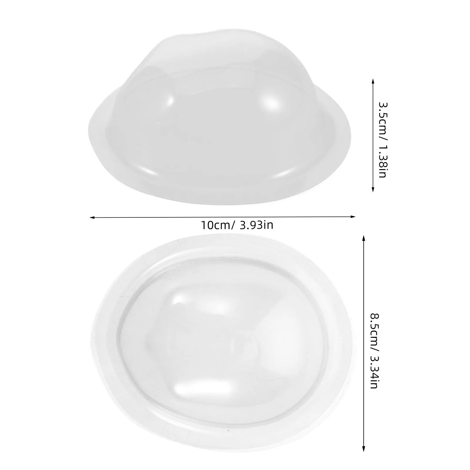4Pcs Transparent Plastic Face Mask for Bjd Face Protection Cover Clear Anti-Scratch Makeup Display Maintenance