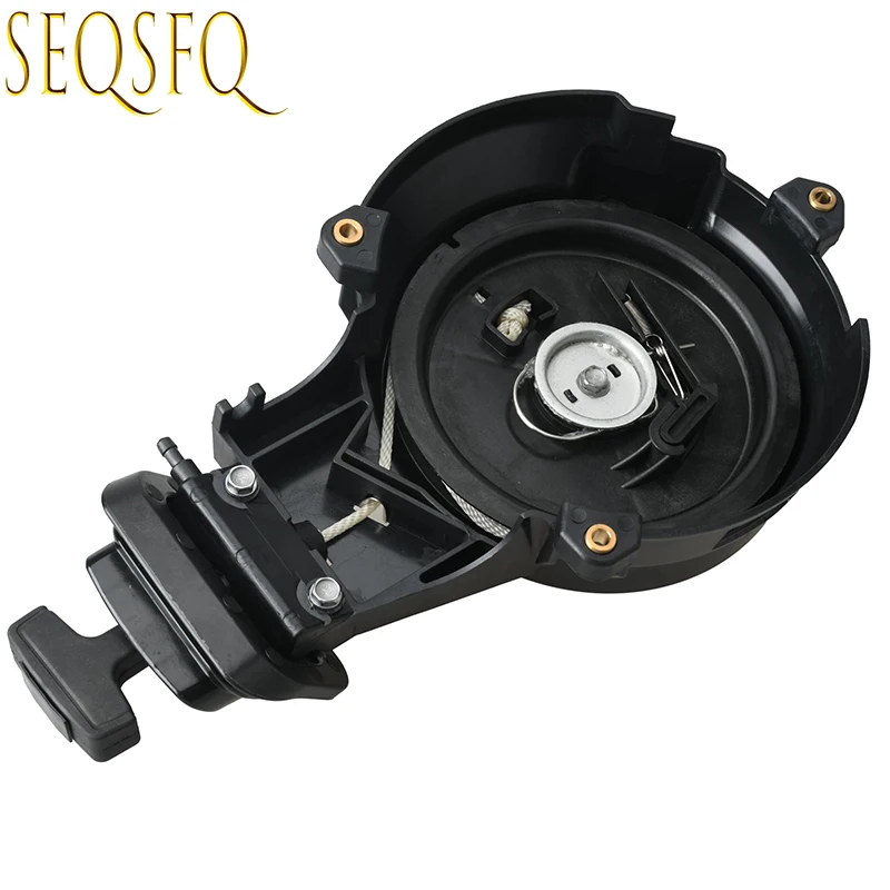 6B4-15710-00 6B4-15710 Starter Assy for Yamaha 9.9HP 15HP 2-Stroke Outboard Engine Boat Motor Outboard Motor