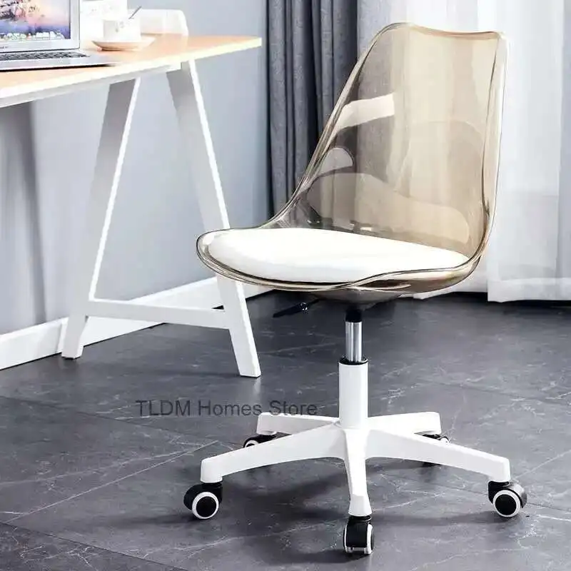 

Transparent Office Computer Chair Swivel Chair Make-up Study Swivel Lift High Stool Front Desk Student Dormitory Study Chair