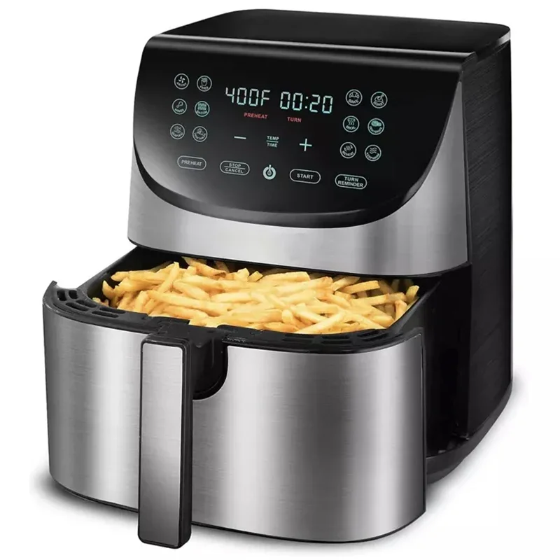 smart appliances smart air fryer best sale 5.5L capacity with basket Digital Display 1700W stainless steel air fryers