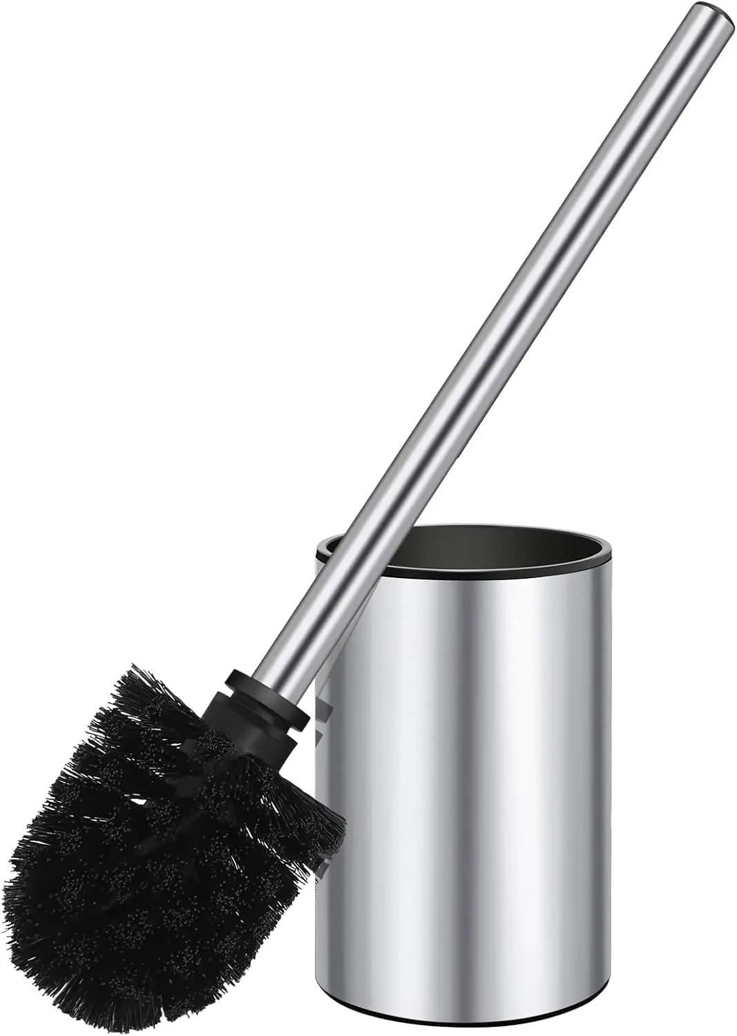 

Щетка для унитаза и держатель, нержавеющая сталь, быстросохнущая, скребок для ванной комнаты, серебристый