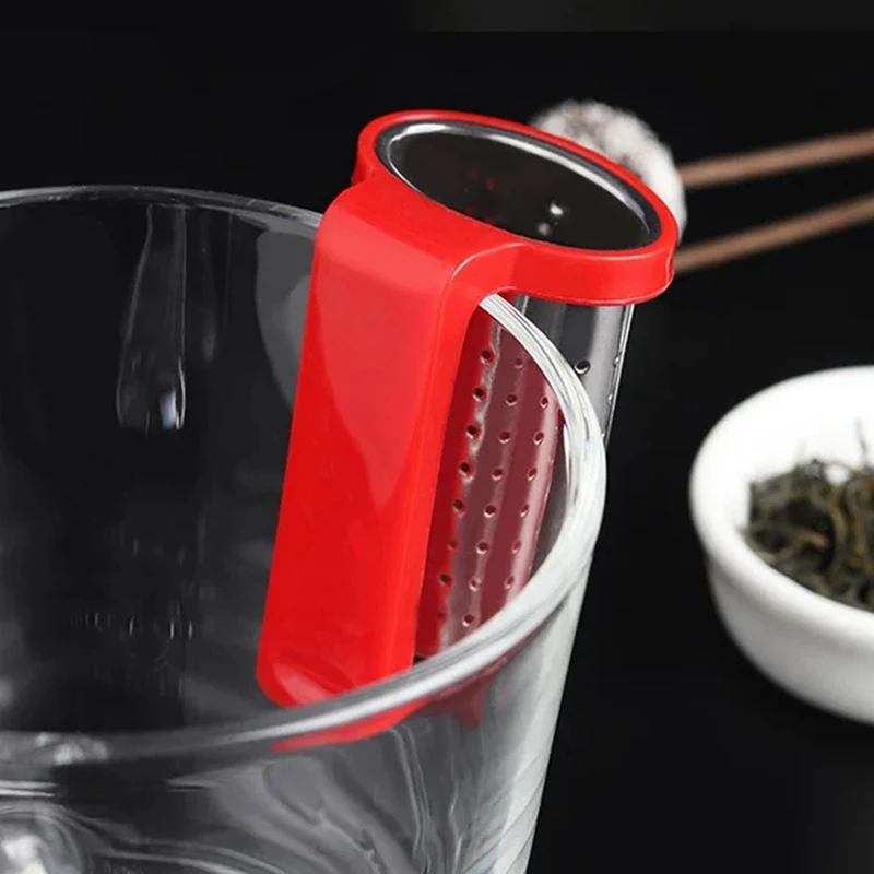 Saringan teh infuser, saringan Stainless Steel infuser peralatan minum teh daun Filter Diffuser Infusor mudah dipasang mudah digunakan