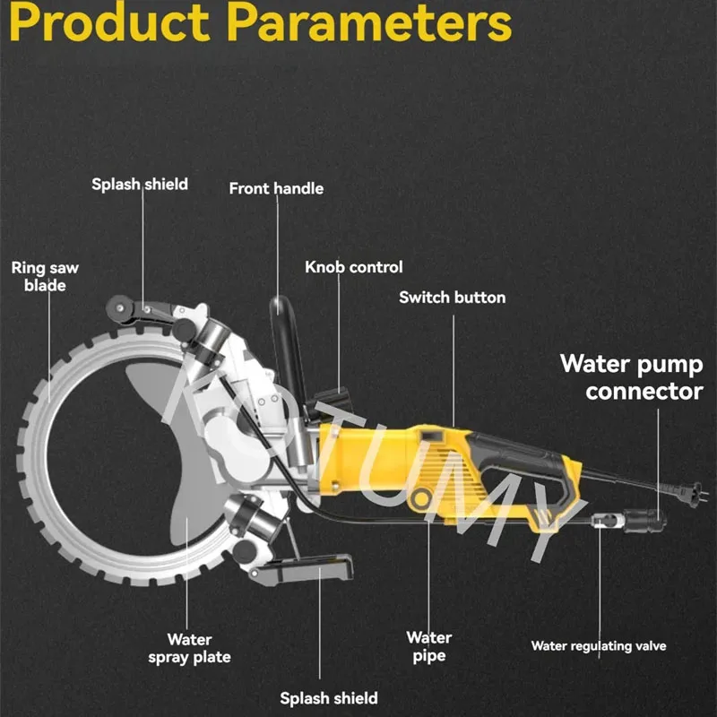 

AC8500 Brushless Ring Saw Wall Cutting Machine High-Power Cutting Machine Ring Saw Concrete Wall Cutting Machine