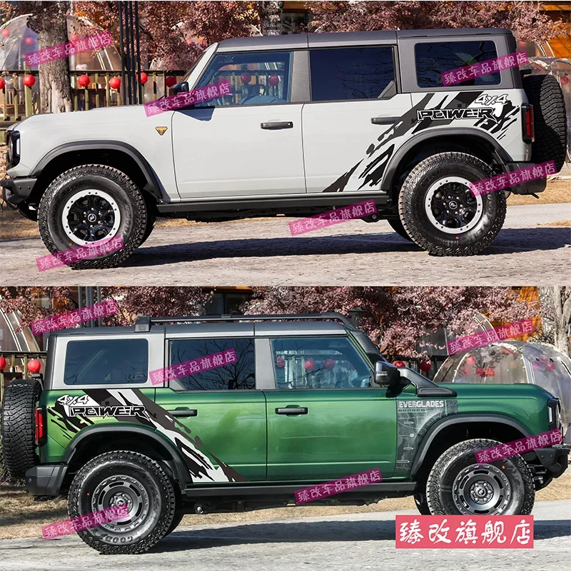 

Автомобильная виниловая наклейка для Ford Bronco 2023 2024, модификация кузова, индивидуальный модный декор, автоаксессуары