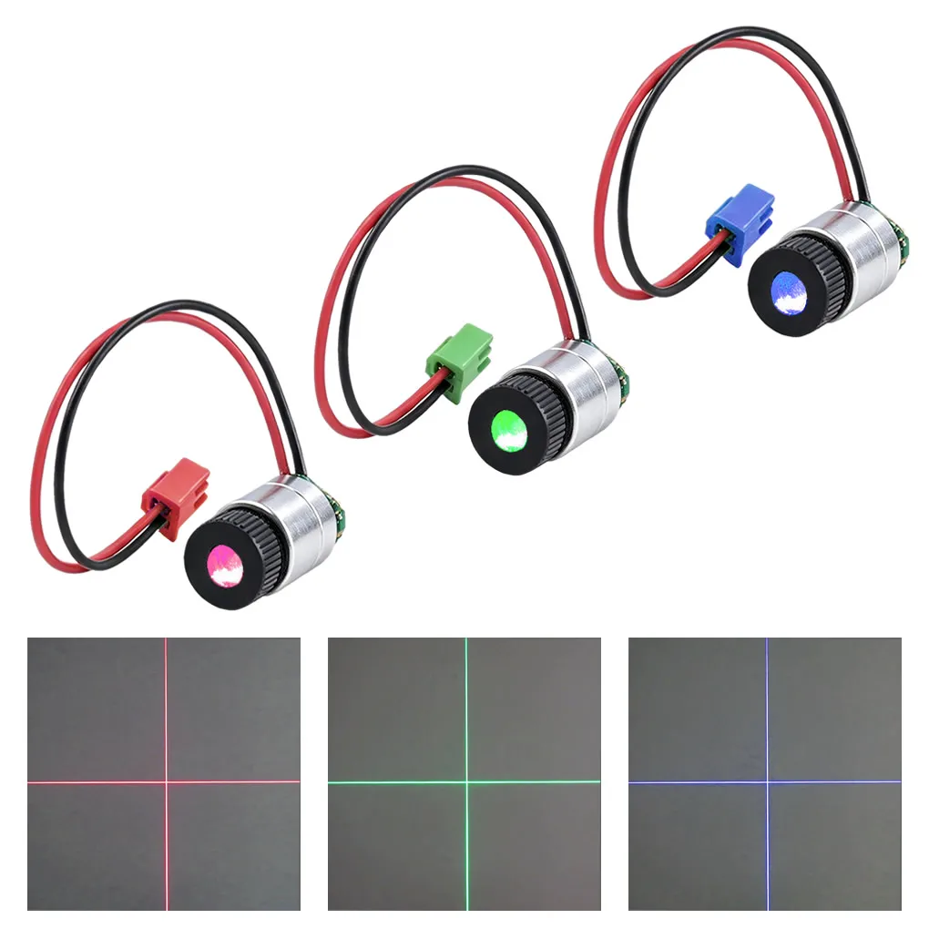 Adjustable Focal Length High Precision Cross Line 50-100mW RGB Laser Module For Positioning of CNC Machine Tools