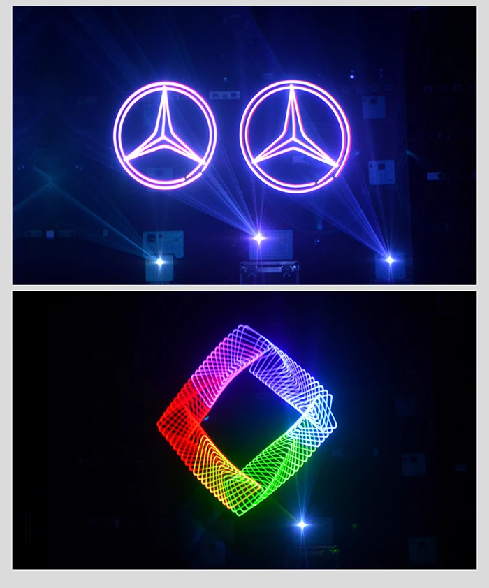 10W 20W 30W Laserlicht ILDA RGB Vollfarbprojektor 3D-Animationsscanner DMX Disco DJ Hochzeit Party Performance Bühnenbeleuchtung – Detail 9