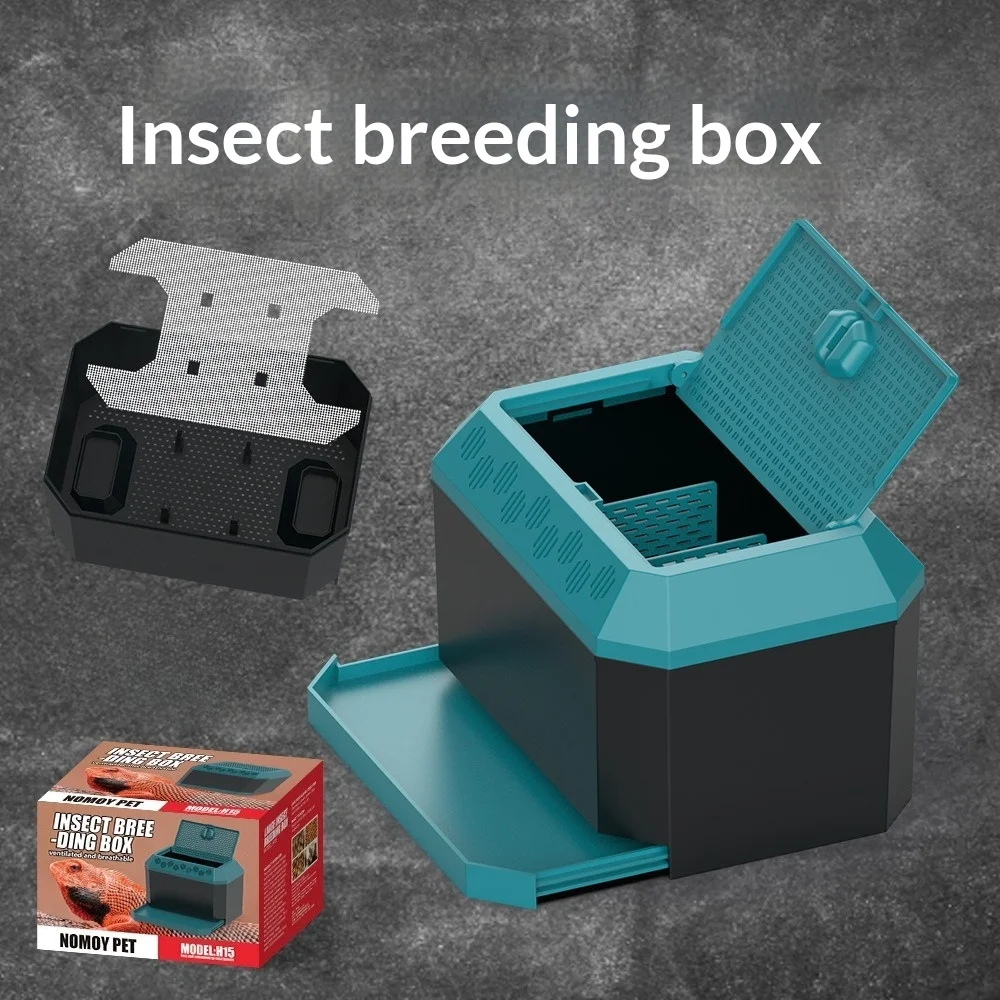Caja de Cría para Insectos de Varias Especies - Terrario Transparente de Acrílico para Cucarachas Dubia, Grillos, Gusanos de la Harina y Caracoles, Mini Hábitat
