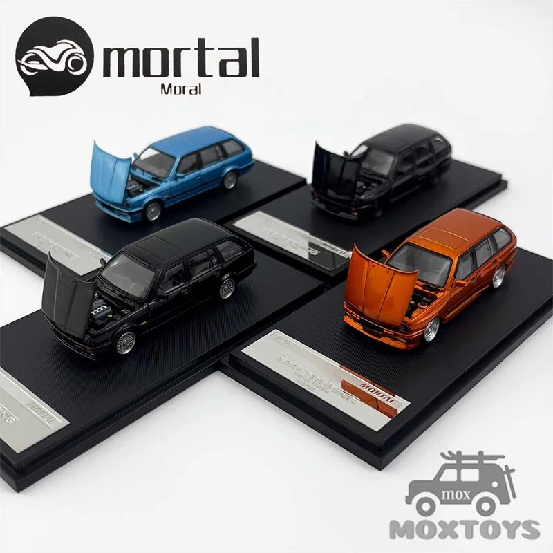 Mortal 1:64 E30 Black / Blue / orange Ordinary Lowrider Limited799 Diecast Model Car