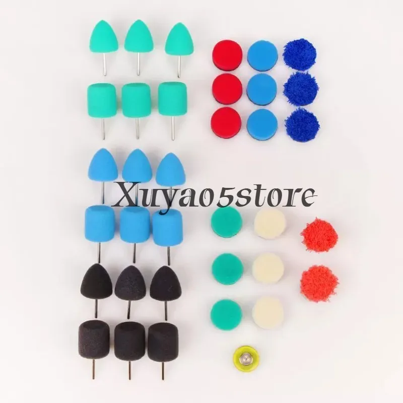 Mini Polishing Pad Car Detailing M14 Drill Polish Pads Sponge Flexible Shaft Buffing Wheels Kit Auto Polisher Machine Set