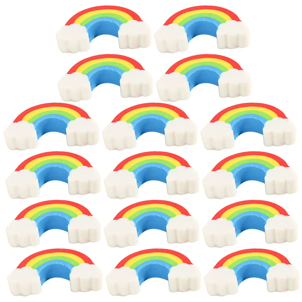 

100 Pcs Rainbow Eraser Decorative Pencil Erasers Classroom Small for Kids Cute Tpr Girls Office