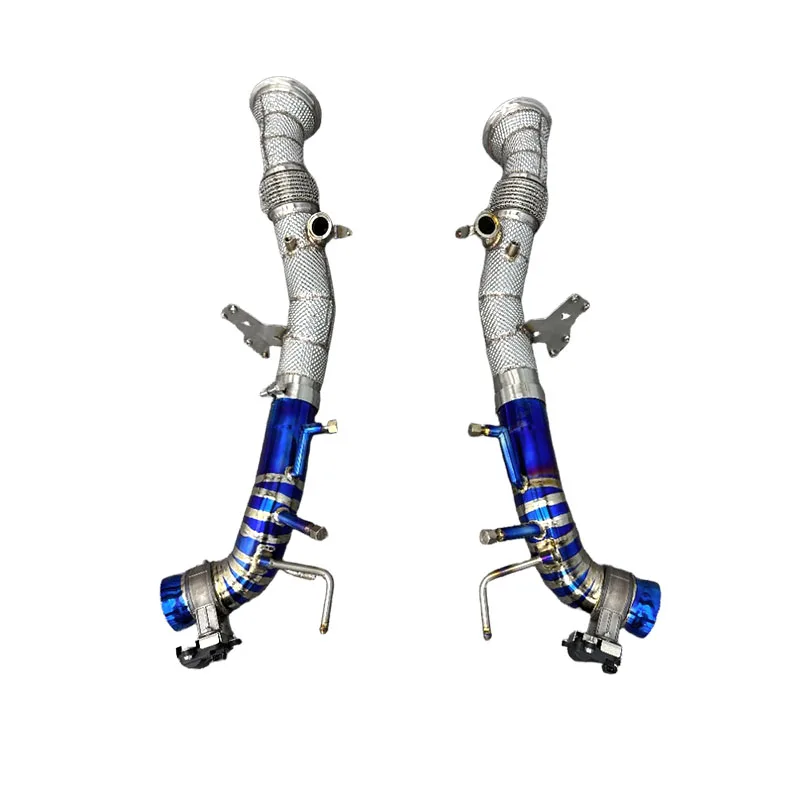 Tuning Valvetronic Valve Exhaust for  296 GTB V6 3.0T 2021-2024 SUS304 Downpipe Exhaust with Titanium Exhaust System