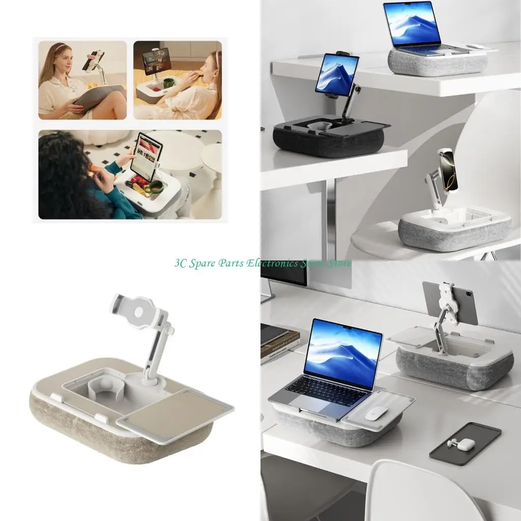 SZ Foldable Bed Cushion Stand Having Rotating Arms For 4 To 13 Devices