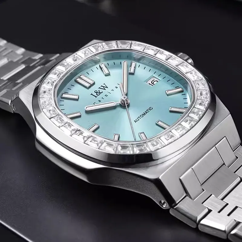 Reloj CARNIVAL Mens Business Mechanical Watch Brand Luxury NH35 Automatic Movement Wristwatches for Men Waterproof Montre Homme