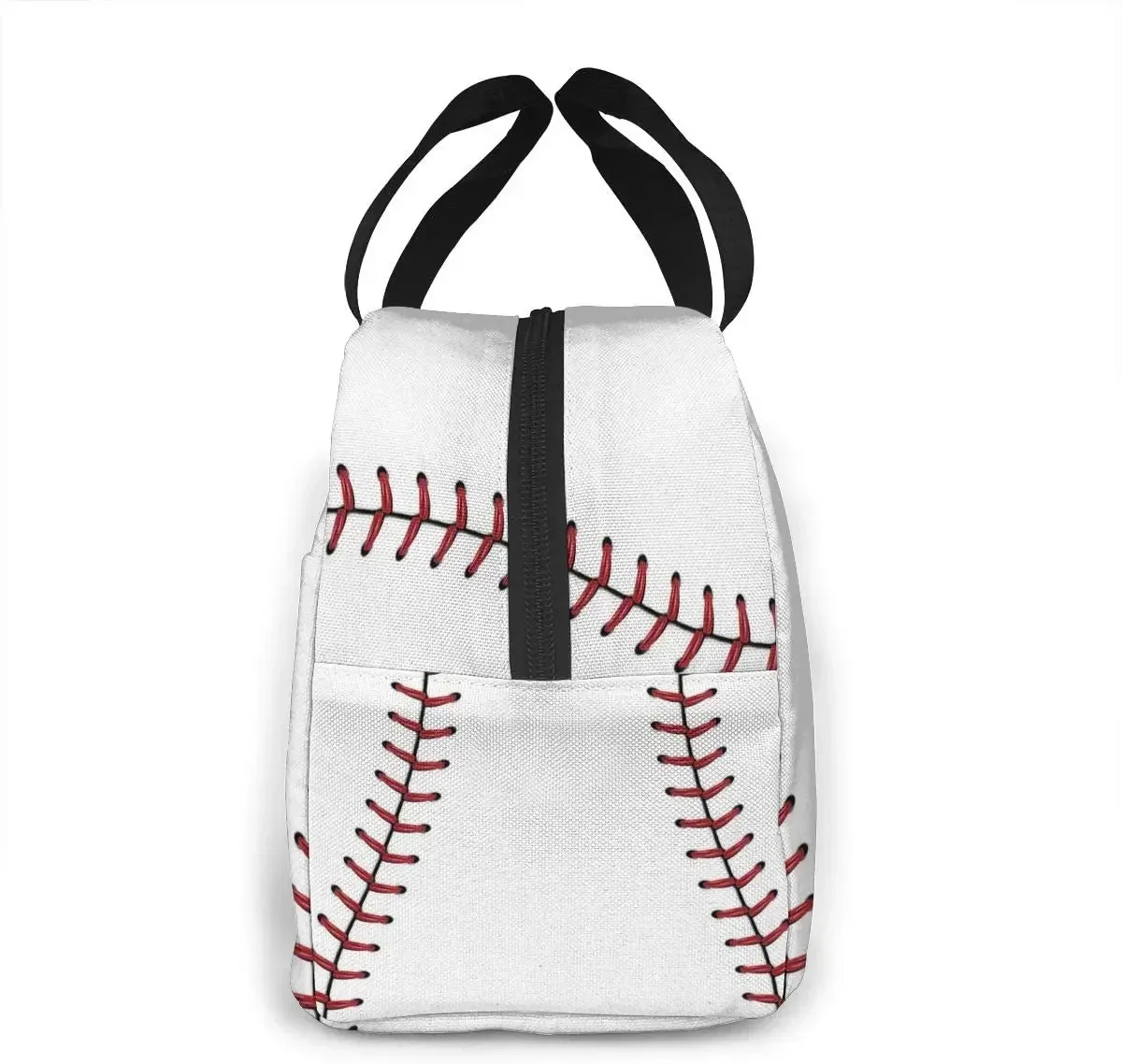 Baseball Lace Sport Insulated Lunch Bag Portable Thermal Cooler Box Reusable Picnic Tote Bento Bag For Men Women Kids Work