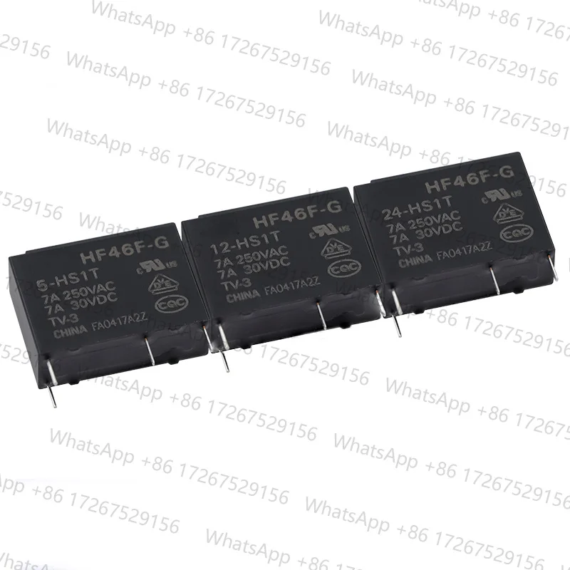 Новые реле HOT NEW 5V 12V 24V HF46F-G-005-HS1T HF46F-G-012-HS1T HF4-HS1T DC5V 5VDC DC12V 12VDC 24VDC 7A 250VAC 4PIN 5 шт.