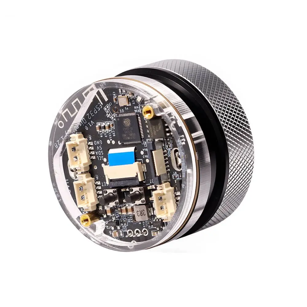 CrowPanel 1.28-inch ESP32 HMI Rotary Display 240x240 IPS Round Touch Knob Screen with UART I2C FPC Interface 2.4G WiFi Support