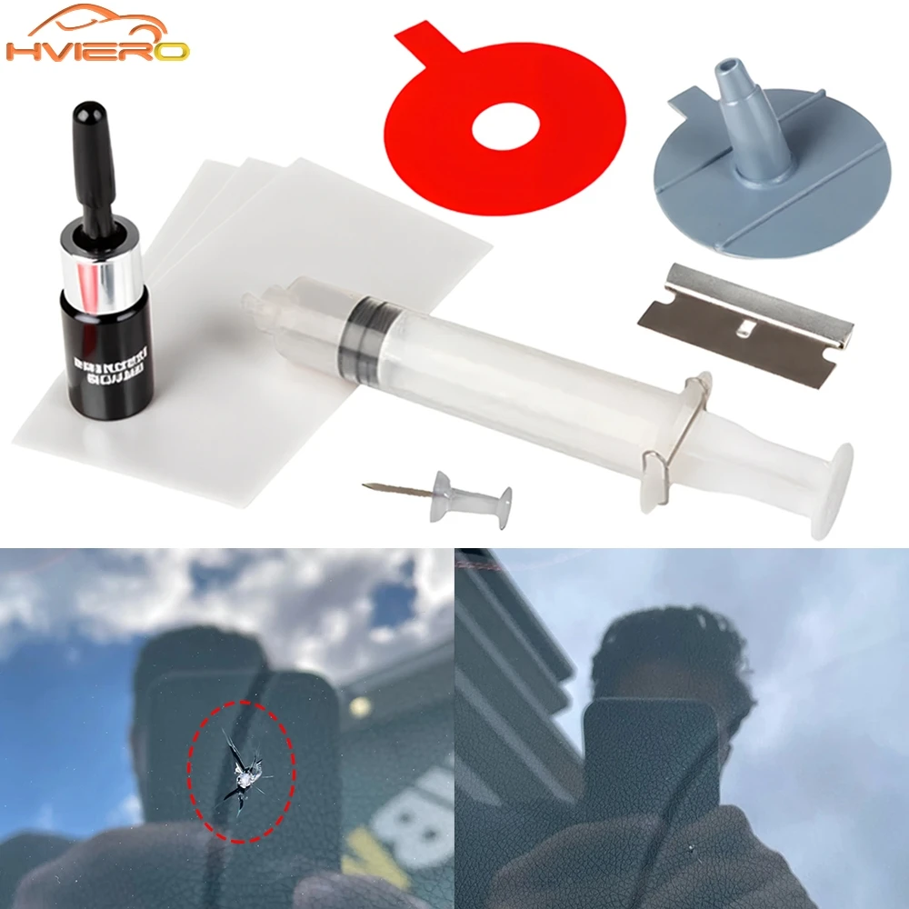 

Car Windshield Crack Repair Kit Automotive Windscreen Glass Scratch And Damage Restoration Maintenance Tools Wash Refurbishment