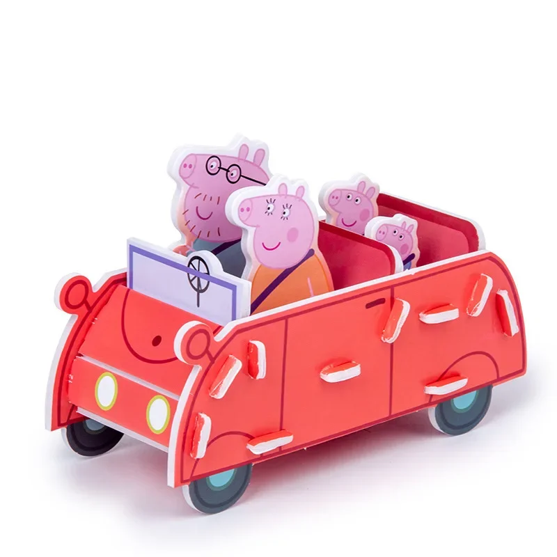 Peppa Pig 3D Jigsaw Puzzle Model Puzzle Toy for Boys and Girls Over 3-6 Years Old, Jigsaw Puzzle for Children's Birthday Gift
